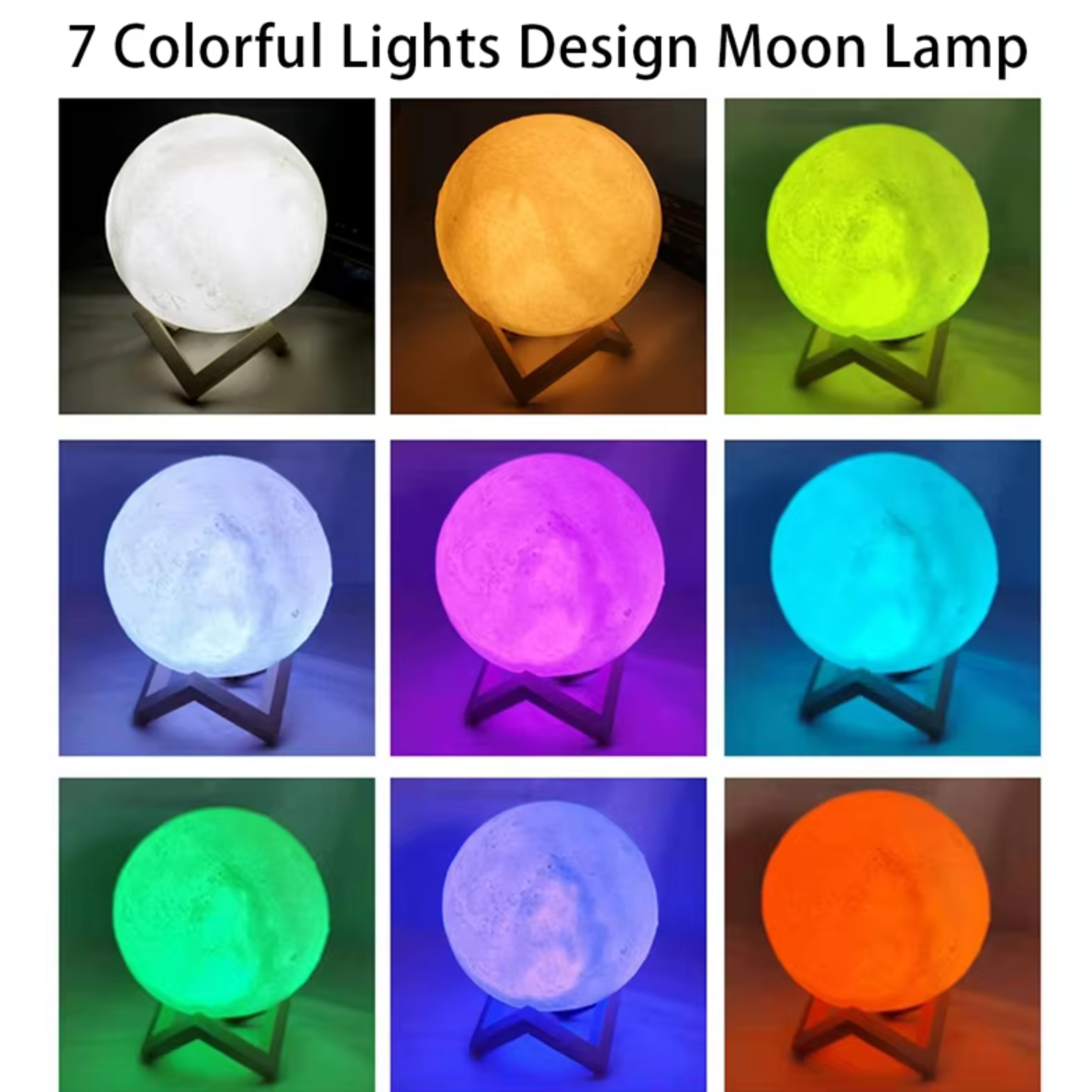 LED Moon Light Galaxy Book Lamp – Rechargeable Night Light for Bedroom, Kids & Aesthetic Room Decor Gift