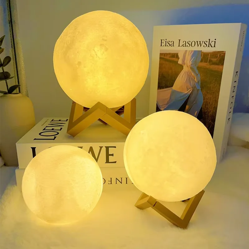 LED Moon Light Galaxy Book Lamp – Rechargeable Night Light for Bedroom, Kids & Aesthetic Room Decor Gift