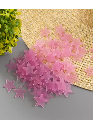 100 Piece Luminous Star Wall Sticker, Suitable for Bedroom, Ceiling, and Wall Decoration, Creating An Exclusive Starry Sky Wall