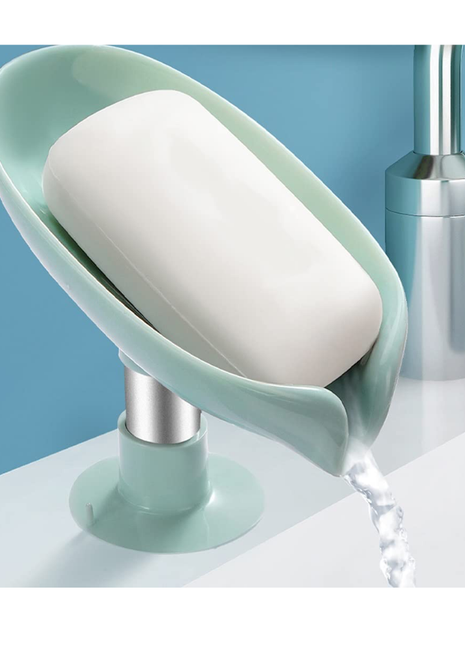 2pcs Soap Box Creative Draining Soap Storage Rack Punch Free Suction Cup Personalized Cute Household Shelf Bathroom Artifact