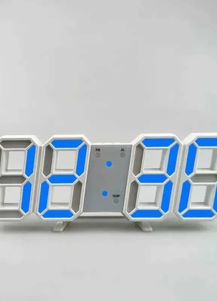 Purchase Products Clock 3D LED Digital Alarm Clock Wall Clock Time/date/temperature For Home/kitchen/office Clocks Decor Garden