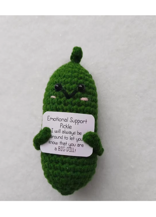 New Positive Energy Potato Hug Pocket Mini Handmade Plush Wool Knitting Doll with Card Funny Christams Gift Home Room Decoration