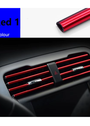 10Pcs 20cm Car Air Conditioner Outlet Decorative U Shape Moulding Trim Decor Strips Car Styling Car Door Edge Corner Protector