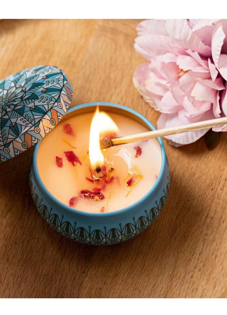 4Pcs/Box Scented Candle Set Gift Islamic Arabian Patterns Fragrance Candle Jar DIY Smokeless Couples Romantic Incense Candles