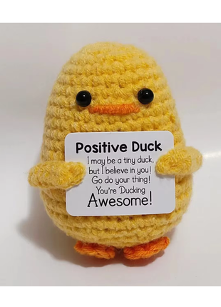 New Positive Energy Potato Hug Pocket Mini Handmade Plush Wool Knitting Doll with Card Funny Christams Gift Home Room Decoration