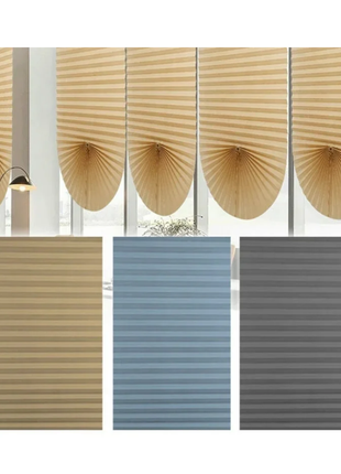 5 Size Self-adhesive Pleated Blinds Bathroom Balcony Shades Half Blackout Windows Curtains for Bedroom Living Room Balcony