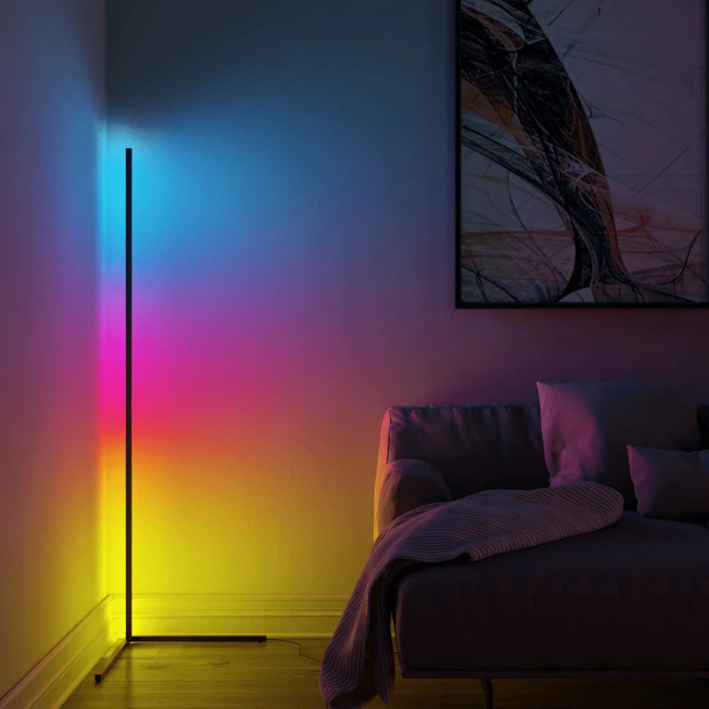 RGB Corner Floor Lamp – Smart Ambient LED Light for Modern Rooms