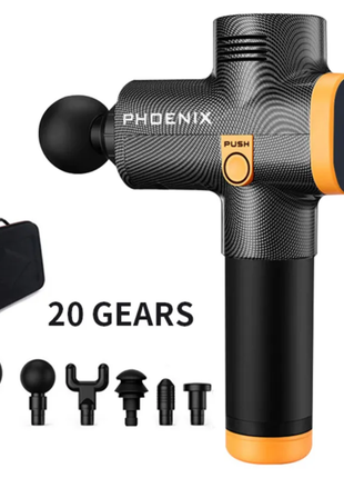Phoenix A2 Massage Gun Muscle Relaxation Deep Tissue Massager Dynamic Vibrator Back Portable Handheld Display Fascia Gun Massage