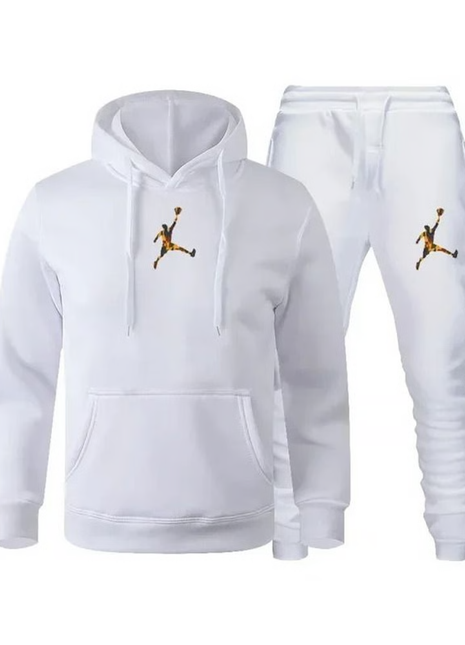 2025 Autumn/Winter Men's jogging Fitness sportswear Set: Fashionable long-sleeved sweatshirt + casual pants 2-piece set