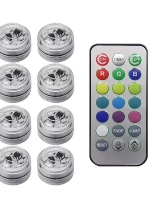 Wireless Adhesive LED Car Interior Ambient Light Remote Control Decor Auto Roof Foot Atmosphere Lamp Bicycle Tail Light