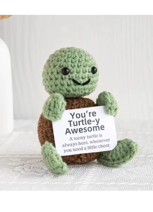 New Positive Energy Potato Hug Pocket Mini Handmade Plush Wool Knitting Doll with Card Funny Christams Gift Home Room Decoration