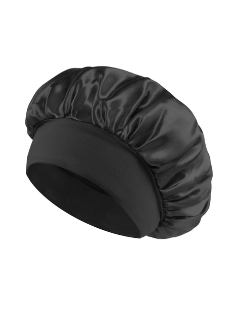 New Satin Wide Brim Nightcap Silky Bonnet Hair Wrap for Sleeping Sleep Cap With Elastic Soft Band Styling Cap Hair Wrapping Tool
