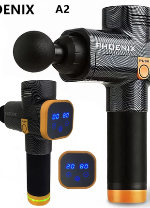 Phoenix A2 Massage Gun Muscle Relaxation Deep Tissue Massager Dynamic Vibrator Back Portable Handheld Display Fascia Gun Massage