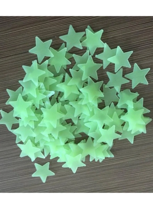 100 Piece Luminous Star Wall Sticker, Suitable for Bedroom, Ceiling, and Wall Decoration, Creating An Exclusive Starry Sky Wall