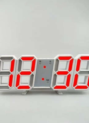 Purchase Products Clock 3D LED Digital Alarm Clock Wall Clock Time/date/temperature For Home/kitchen/office Clocks Decor Garden