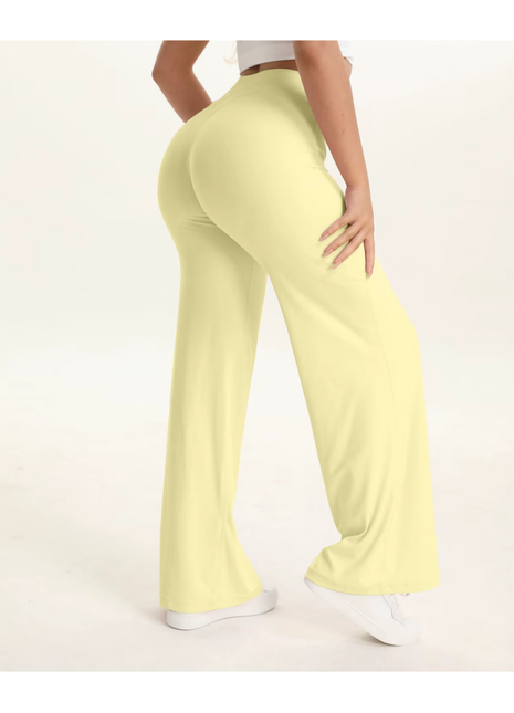 Women Sport Trousers Straight-Leg Pants Ultra Soft Butter Fabric Women's Mid-Waist Yoga Pants GYM Naked Feel Pilates Running