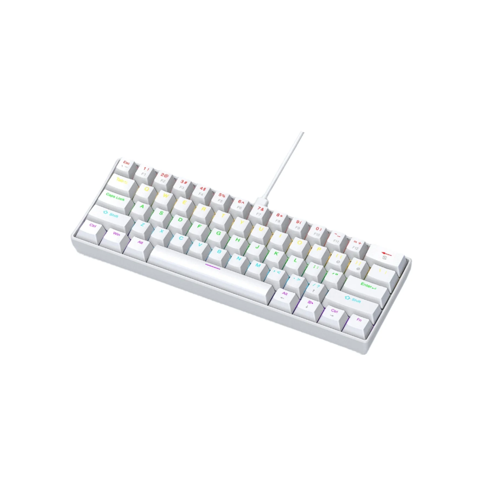 Mini Mechanical Keyboard 60% – 61 Keys RGB Wired Gaming Keyboard (Red/Blue Switch)