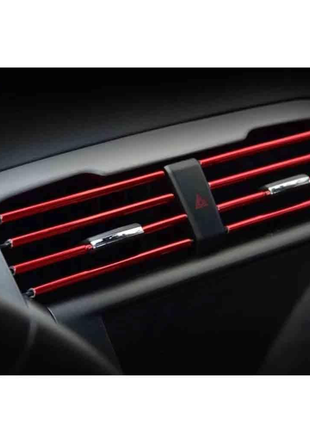 10Pcs 20cm Car Air Conditioner Outlet Decorative U Shape Moulding Trim Decor Strips Car Styling Car Door Edge Corner Protector