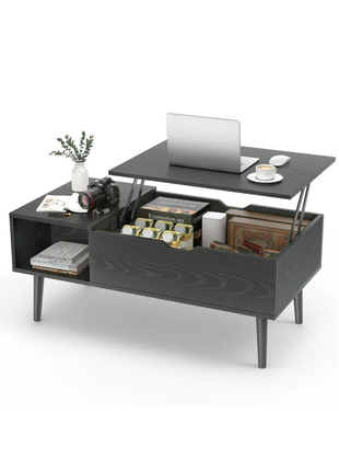 Lift Top Coffee Tables For Living Room 39.37"x19.7" Desk Tea Wood Dining Tables Adjustable Storage Shelf Easy Lift Or Lower