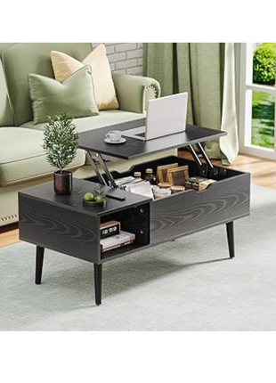 Lift Top Coffee Tables For Living Room 39.37"x19.7" Desk Tea Wood Dining Tables Adjustable Storage Shelf Easy Lift Or Lower