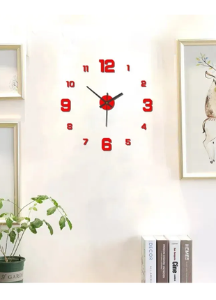 Creative Frameless DIY Wall Clock Wall Decal Home Silent Clock Living Room Office Wall Decoration
