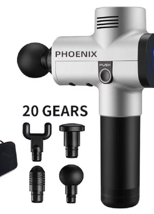 Phoenix A2 Massage Gun Muscle Relaxation Deep Tissue Massager Dynamic Vibrator Back Portable Handheld Display Fascia Gun Massage