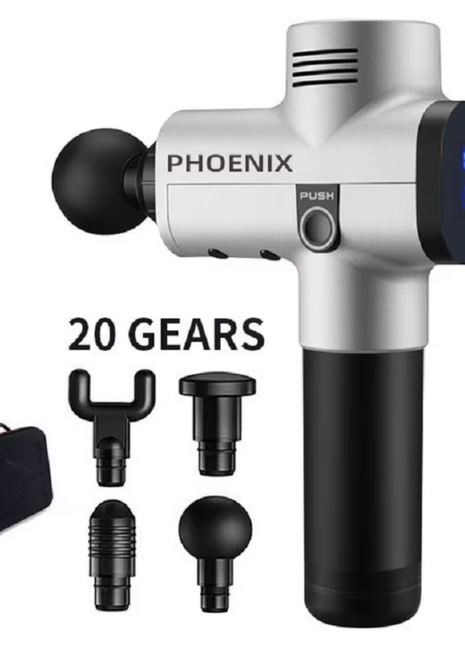 Phoenix A2 Massage Gun Muscle Relaxation Deep Tissue Massager Dynamic Vibrator Back Portable Handheld Display Fascia Gun Massage